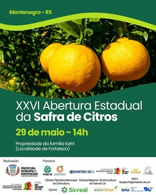 Abertura da safra promove a qualidade da citricultura local