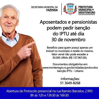 Aposentados podem pedir isenção do IPTU 2025