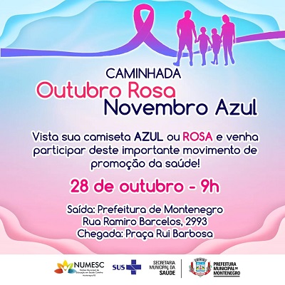 Atividades marcam Outubro Rosa e Novembro Azul