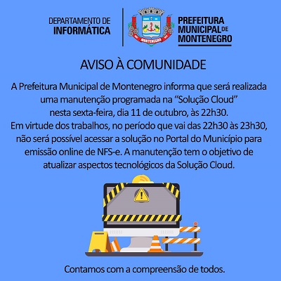 AVISO À COMUNIDADE