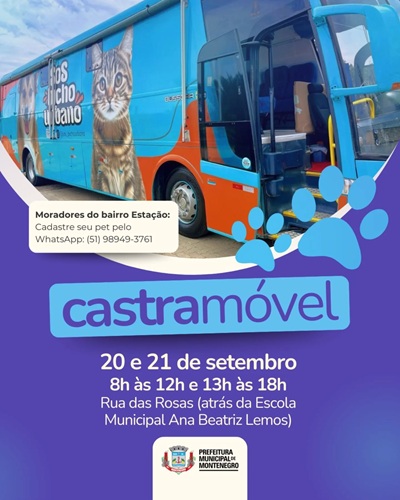 Castra Móvel retorna a Montenegro com nova etapa no bairro Estação