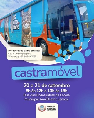 Castra Móvel retorna a Montenegro com nova etapa no bairro Estação