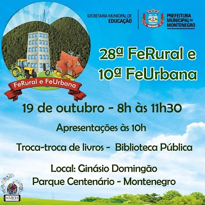 FeRural e FeUrbana marcadas para 19 de outubro