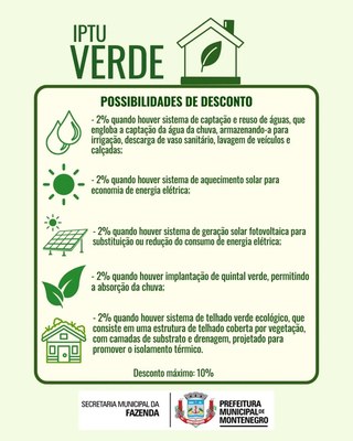 IPTU Verde garante descontos e incentiva práticas sustentáveis