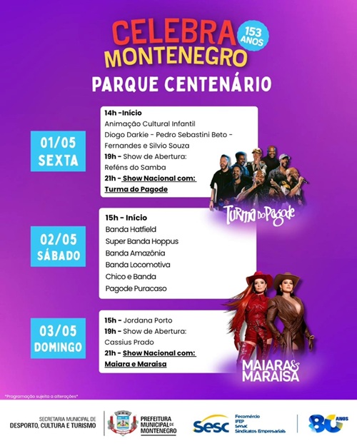 Maiara e Maraisa são a grande atração do Celebra Montenegro