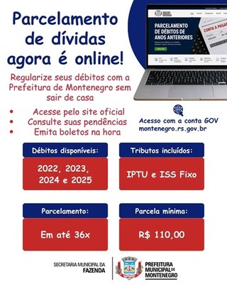 Parcelamento de dívidas com a Prefeitura já pode ser feito pela internet