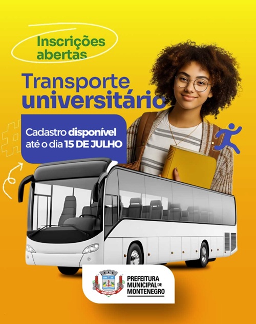 Prefeitura abre inscrições para subsídio ao transporte universitário