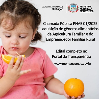 Prefeitura compra alimentos da agricultura familiar