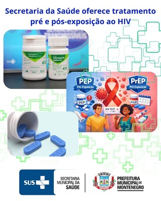 Secretaria da Saúde oferece tratamento pré e pós-exposição ao HIV