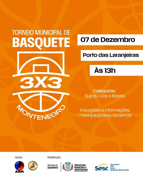 Torneio de Basquete 3 X 3 está com inscrições abertas