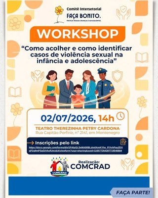 Workshop aborda casos de violência sexual contra crianças e adolescentes