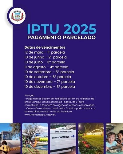 IPTU parcelado começa a ser cobrado na próxima semana
