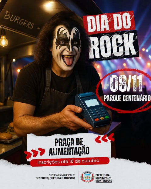 Prefeitura abre inscrições para a Praça de Alimentação do Dia do Rock
